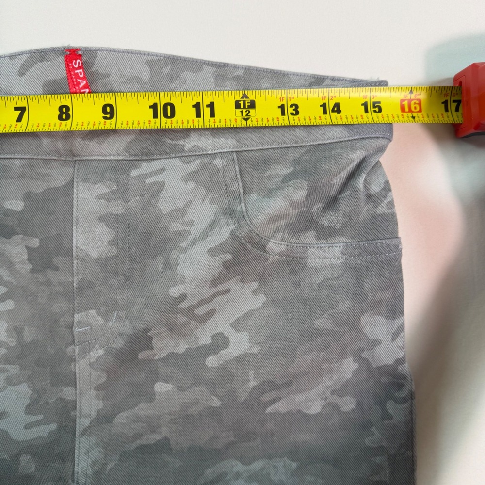 Spanx Womens Gray Camo Jean-ish Ankle Leggings High Waist Pull On 20018R Large - Picture 11 of 15